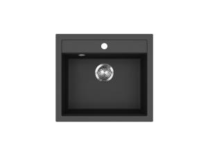 EVIDO QUADRO 6 gránit mosogató, 565 x 510 mm, antracit