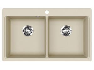 EVIDO QUADRO 9 gránit mosogató, 860 x 510 mm, bézs