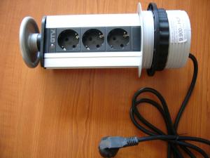 Rejtett dugalj ezüst 3x230V