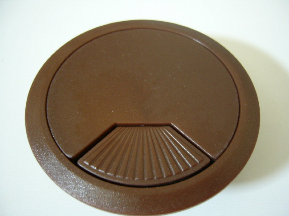 Kábelkivezetõ sötétbarna /wenge/D80