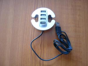 USB elosztó ezüst 4port 2.0HUB