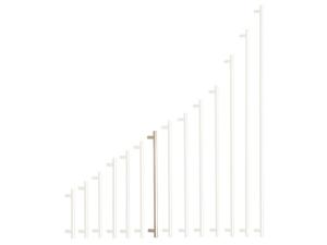 Nikkel szálcsiszolt fogantyú 288/328