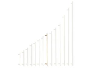 Nikkel szálcsiszolt fogantyú 320/360