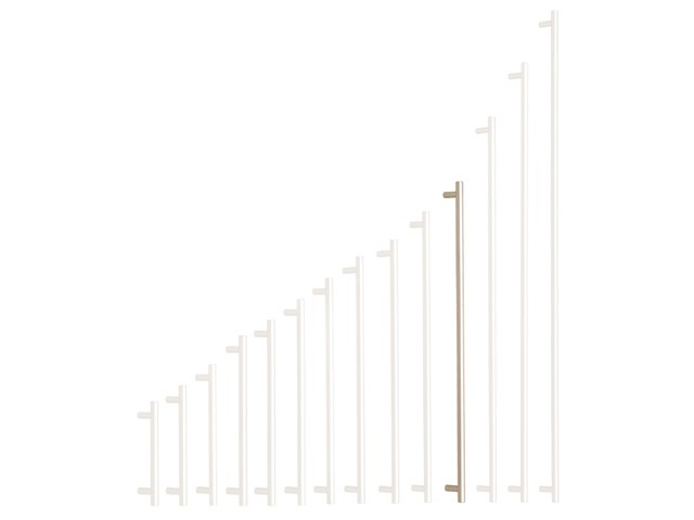 Nikkel szálcsiszolt fogantyú 448/488