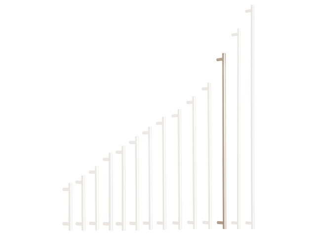 Nikkel szálcsiszolt fogantyú 560/600