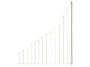 Nikkel szálcsiszolt fogantyú 760/800