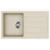 EVIDO Easy 45S gránit mosogató, 760 x 440 mm, bézs