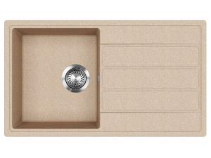 EVIDO Easy 45S gránit mosogató, 760 x 440 mm, avena