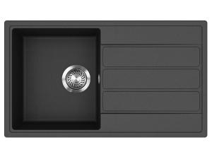 EVIDO Easy 45S gránit mosogató, 760 x 440 mm, antracit