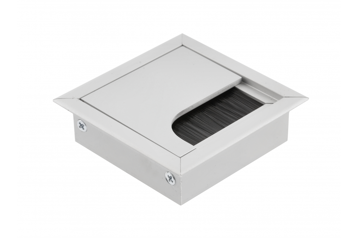 Kábelátvezető Merida 80×80 ezüst