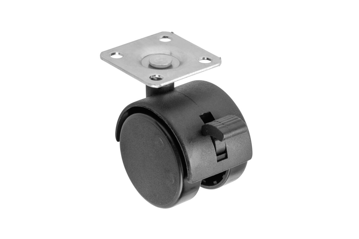 Görgő fékkel KMH-50mm műanyag 4db/csomag