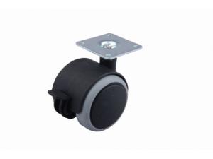 Kerék gumi futófelülettel fékkel 50 mm szürke