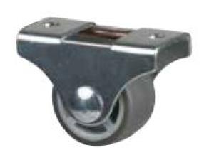 StrongCastors Kerék 25 mm, szürke, rögzített, puha futófelület 2db/csomag