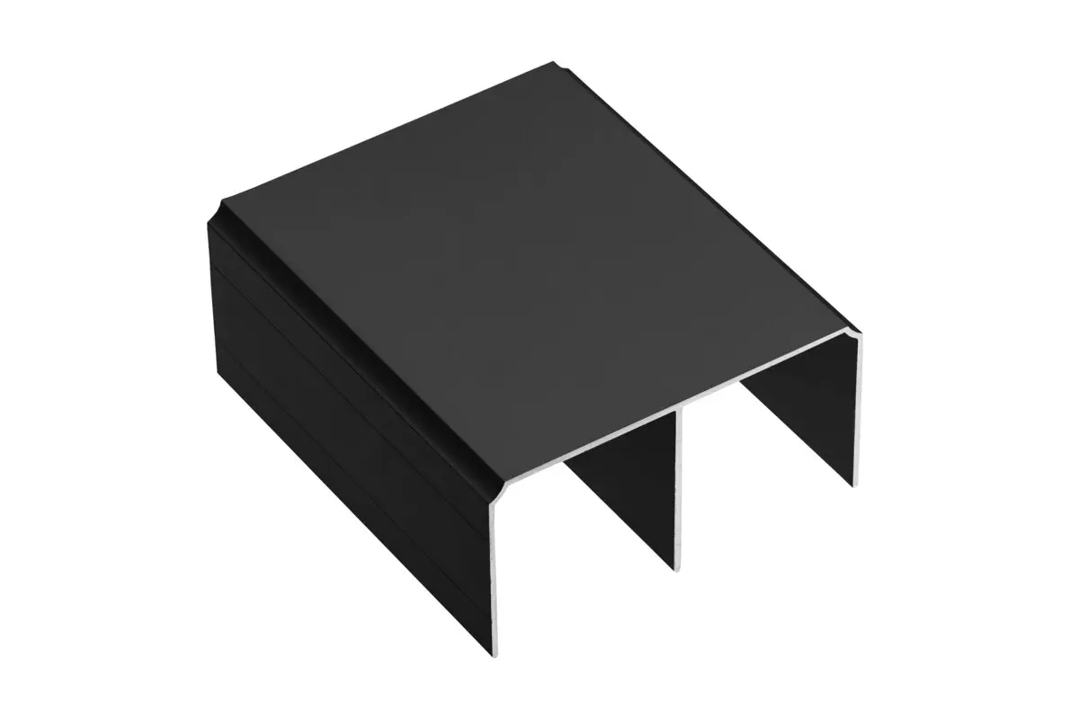 Felső sín 235 cm, fekete