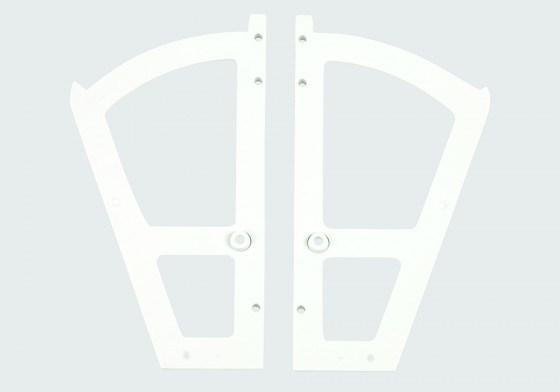 Billenő cipőtartó 1 soros, fehér műanyag